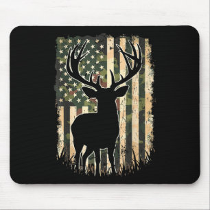 Camouflage US Flag Hirschjagd Jagdjäger Mousepad