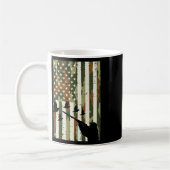 Camouflage Us Flag Quail Pheasant Jagd Upland Jagd Kaffeetasse (Links)