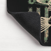 Camouflage US-Flagge Big Mouth B Fischen 1 Mousepad (Ecke)