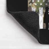 Camouflage US-Flagge Fischer Vintage Fischerei Pat Mousepad (Ecke)