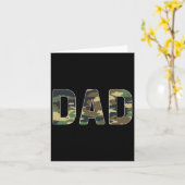 Camouflage Vater Vathage Day Karte (Gelbe Blume)