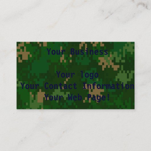 Camouflage Visitenkarte (Vorderseite)