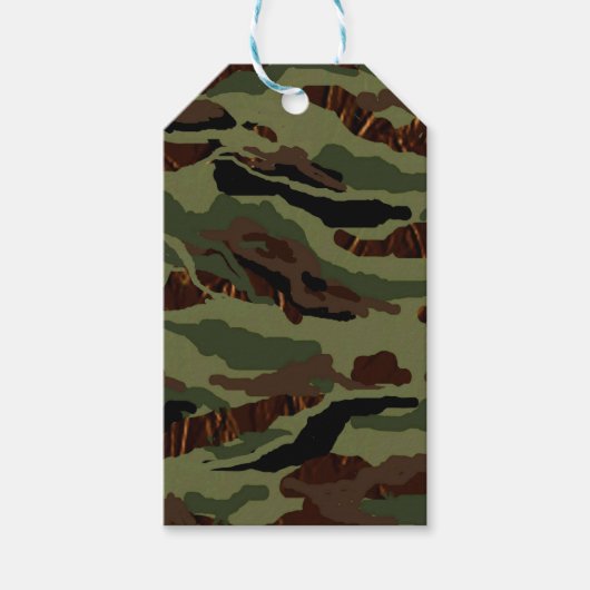 Camouflage Volles Muster Geschenkanhänger (Vorderseite)