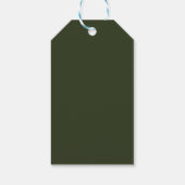 Camouflage Volles Muster Geschenkanhänger (Rückseite)