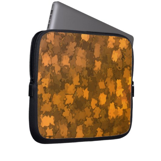 Camouflage von Blätter Laptopschutzhülle (Vorne Rechts)