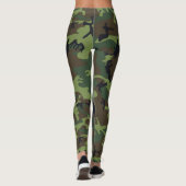 Camouflage von Holz Leggings (Rückseite)