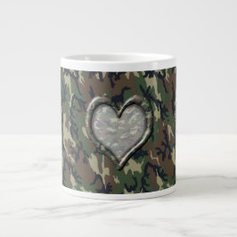Camouflage Wald Waldherz auf Camouflage Jumbo-Tasse