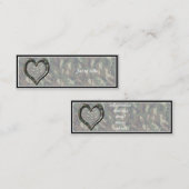 Camouflage Wald Waldherz auf Camouflage Mini Visitenkarte (Vorne/Hinten)