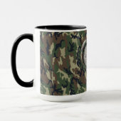 Camouflage Wald Waldherz auf Camouflage Tasse (Links)
