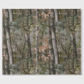 Camouflage Waldbaum Camouflage Natur Jagd/Fischere Geschenkpapier (Flach)