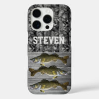 Camouflage Walleye Fischen Männer Sport Cool