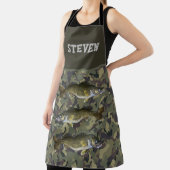 Camouflage Walleye Fischerei Name Sport im Freien  Schürze (InSitu)