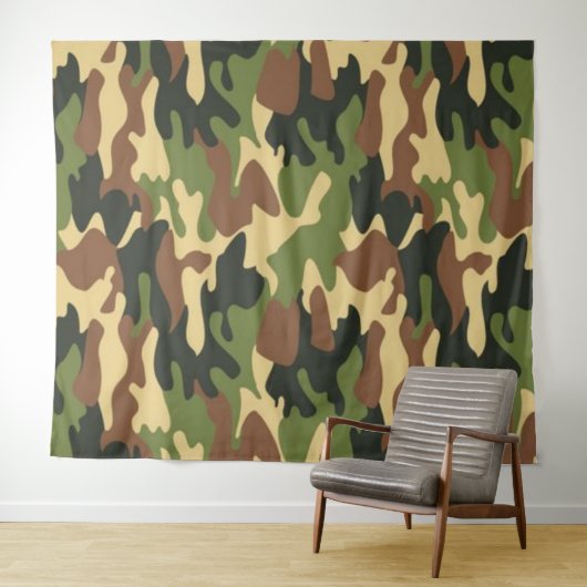 camouflage wandteppich (Beispiel (Horizontal))