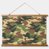 camouflage wandteppich mit holzrahmen (Vorderseite)