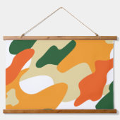 camouflage wandteppich mit holzrahmen (Vorderseite 3)