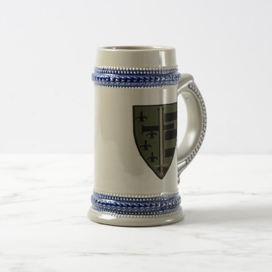 Camouflage-Wappen-Bier Stein Bierglas (VorderseiteRechts)