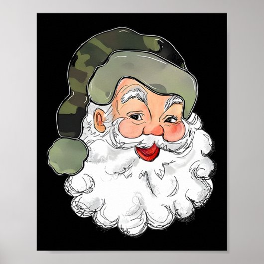 Camouflage Weihnachten Weihnachten Kinder Camoufla Poster (Vorne)