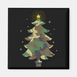 Camouflage Weihnachtsbaum Camouflage Weihnachten W Magnet