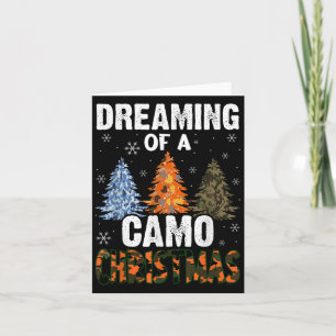 Camouflage Weihnachtsbäume für Männer träumen von Karte