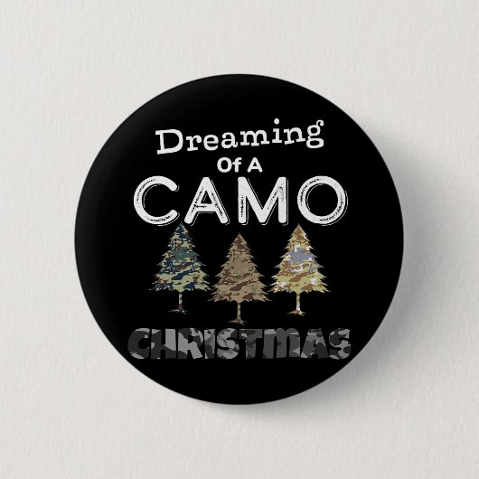 Camouflage Weihnachtsbäume Geschenk für Männer Trä Button (Vorderseite)