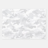 Camouflage White Gray Adventure Fun Geschenkpapier Set (Vorderseite 2)