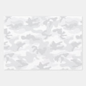 Camouflage White Gray Adventure Fun Geschenkpapier Set (Vorderseite)