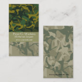 Camouflage Wilderness Environmentalist Pattern Visitenkarte (Vorne/Hinten)