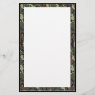 Camouflage Woodland Briefpapier