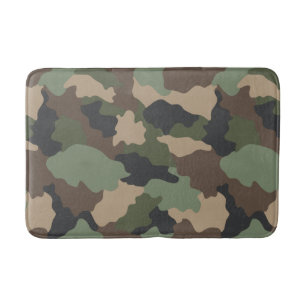 Camouflage Woodland Camouflage Khaki Tan Black Badematte