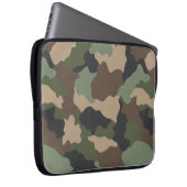 Camouflage Woodland Camouflage Khaki Tan Black Laptopschutzhülle (Vorne Rechts)
