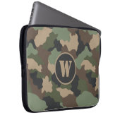 Camouflage Woodland Camouflage Khaki Tan Black Mon Laptopschutzhülle (Vorne Rechts)