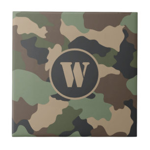 Camouflage Woodland Camouflage Khaki Tan Fliese