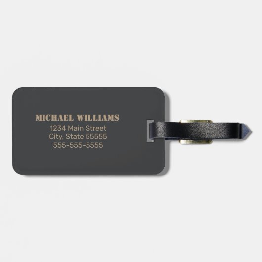 Camouflage Woodland Camouflage Khaki Tan Gepäckanhänger (Rückseite horizontal)