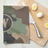 Camouflage Woodland Camouflage Khaki Tan Geschirrtuch (Viertel Falte)