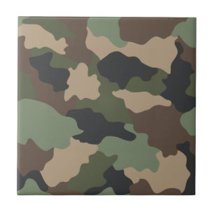 Camouflage Woodland Camouflage Military Khakan Tan Fliese