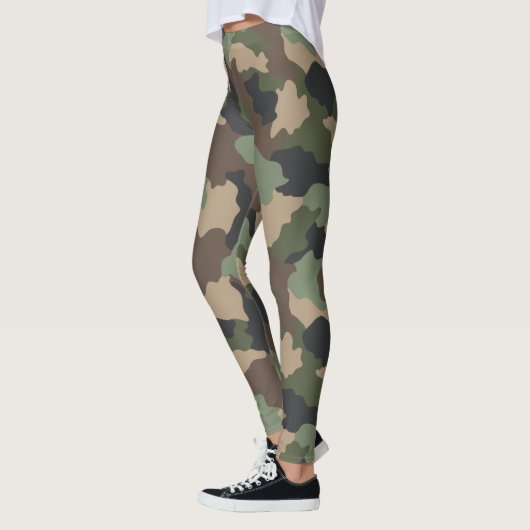 Camouflage Woodland Camouflage Military Khakan Tan Leggings (Links)