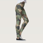 Camouflage Woodland Camouflage Military Khakan Tan Leggings<br><div class="desc">Für Familien und Freunde,  die im Militär sind,  oder für diejenigen,  die nur die Liebe Tarnung,  diese Leggings machen das perfekte Geschenk.  Das Muster der Camouflage im Wald enthält die Farben Haki grün,  braun,  braun und schwarz. Entworfen von Künstler ©Susan Coffey.</div>