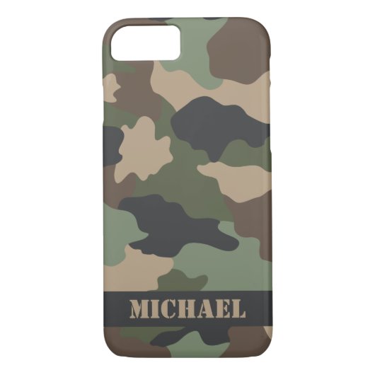 Camouflage Woodland Camouflage Military Khaki Tan  Case-Mate iPhone Hülle (Rückseite)