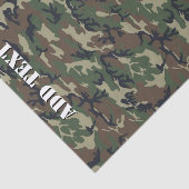 Camouflage Woodland Green Military Pattern Seidenpapier (Ausschnitt)