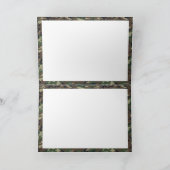 Camouflage Woodland Karte (Innenseite)