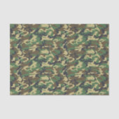 Camouflage Woodland Military Print Seidenpapier (Vorderseite)