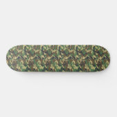 Camouflage Woodland Military Print Skateboard (Horizontal)