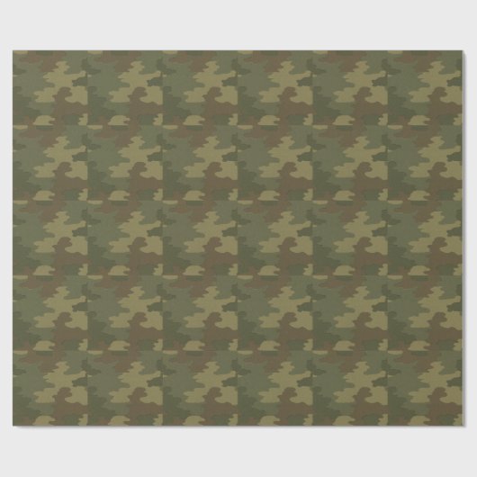 Camouflage Wrapping Paper Geschenkpapier (Flach)