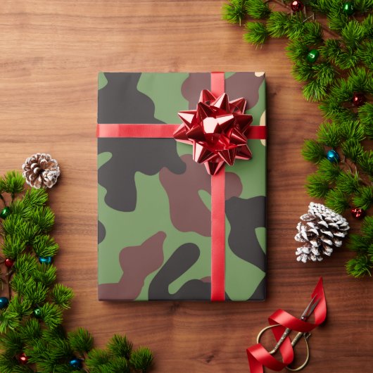 Camouflage Wrapping Paper Geschenkpapier (Feiertagsgeschenk)