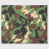 Camouflage Wrapping Paper Geschenkpapier (Flach)