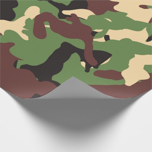 Camouflage Wrapping Paper Geschenkpapier (Ecke)