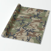 Camouflage Wrapping Paper Geschenkpapier (Ungerollt)