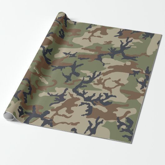 Camouflage Wrapping Paper Geschenkpapier (Ungerollt)