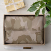 Camouflage Wüste Sand Seidenpapier (Geschenk)