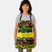 Camouflage Yellow Orange Psychedelic Pattern Schürze (Insitu)